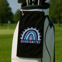 Cute Kindergarten Rainbow Golf Towel thumb 2