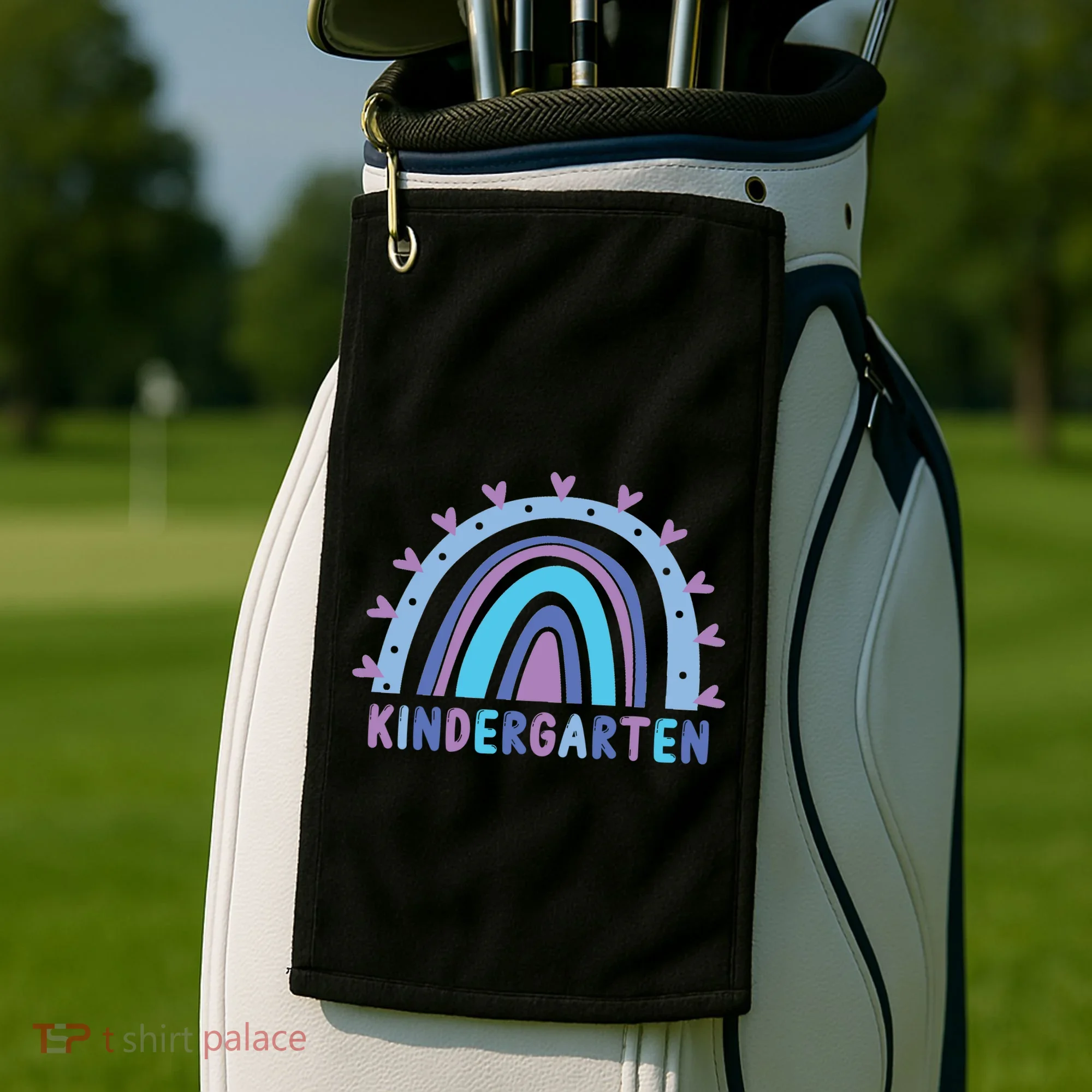 Cute Kindergarten Rainbow Golf Towel