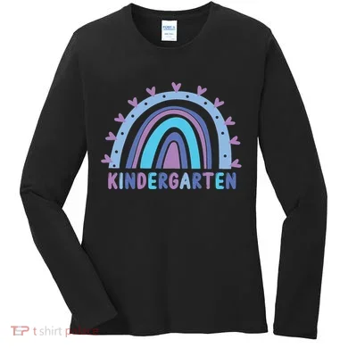 Cute Kindergarten Rainbow Women's Long Sleeve Shirt