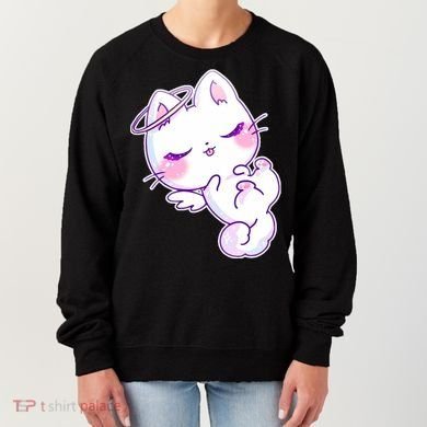 Cute Kitten Angel Women's Sweatshirt