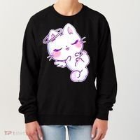 Cute Kitten Angel Women's Sweatshirt thumb 0