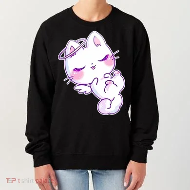 Cute Kitten Angel Women's Sweatshirt