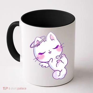 Cute Kitten Angel Coffee Mug
