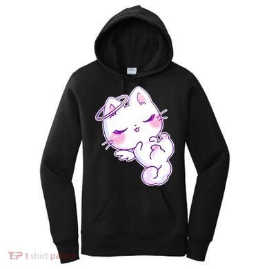 Cute Kitten Angel Women's Hoodie