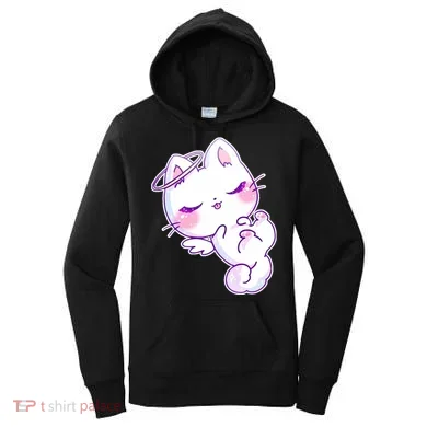 Cute Kitten Angel Women's Hoodie