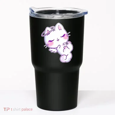 Cute Kitten Angel Tumbler