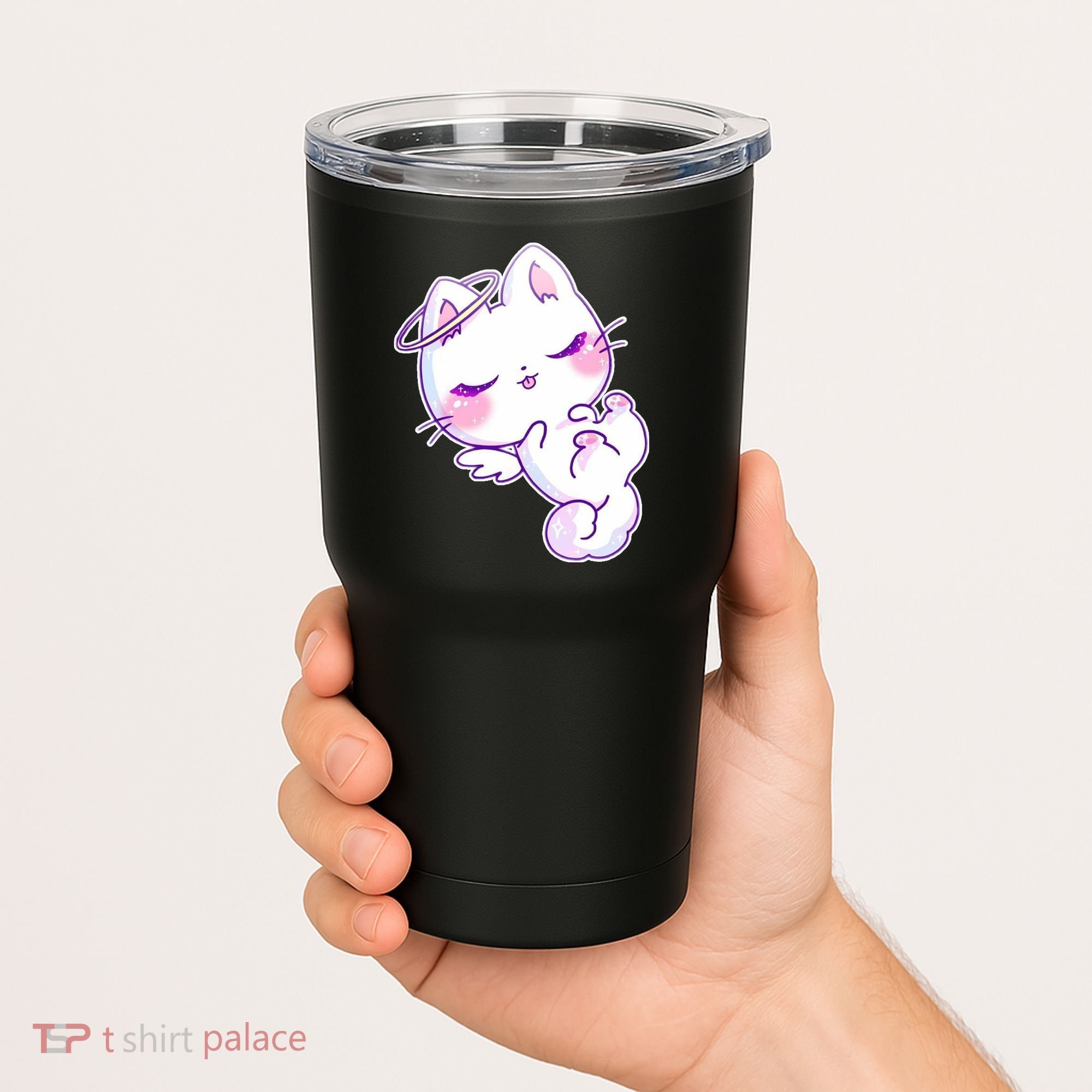 Cute Kitten Angel Tumbler
