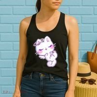 Cute Kitten Angel Women's Tank Top thumb 2