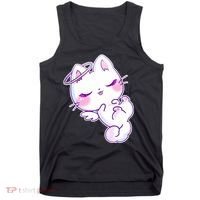 Cute Kitten Angel Tank Top thumb 0