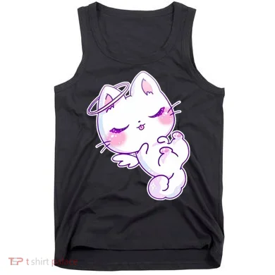 Cute Kitten Angel Tank Top