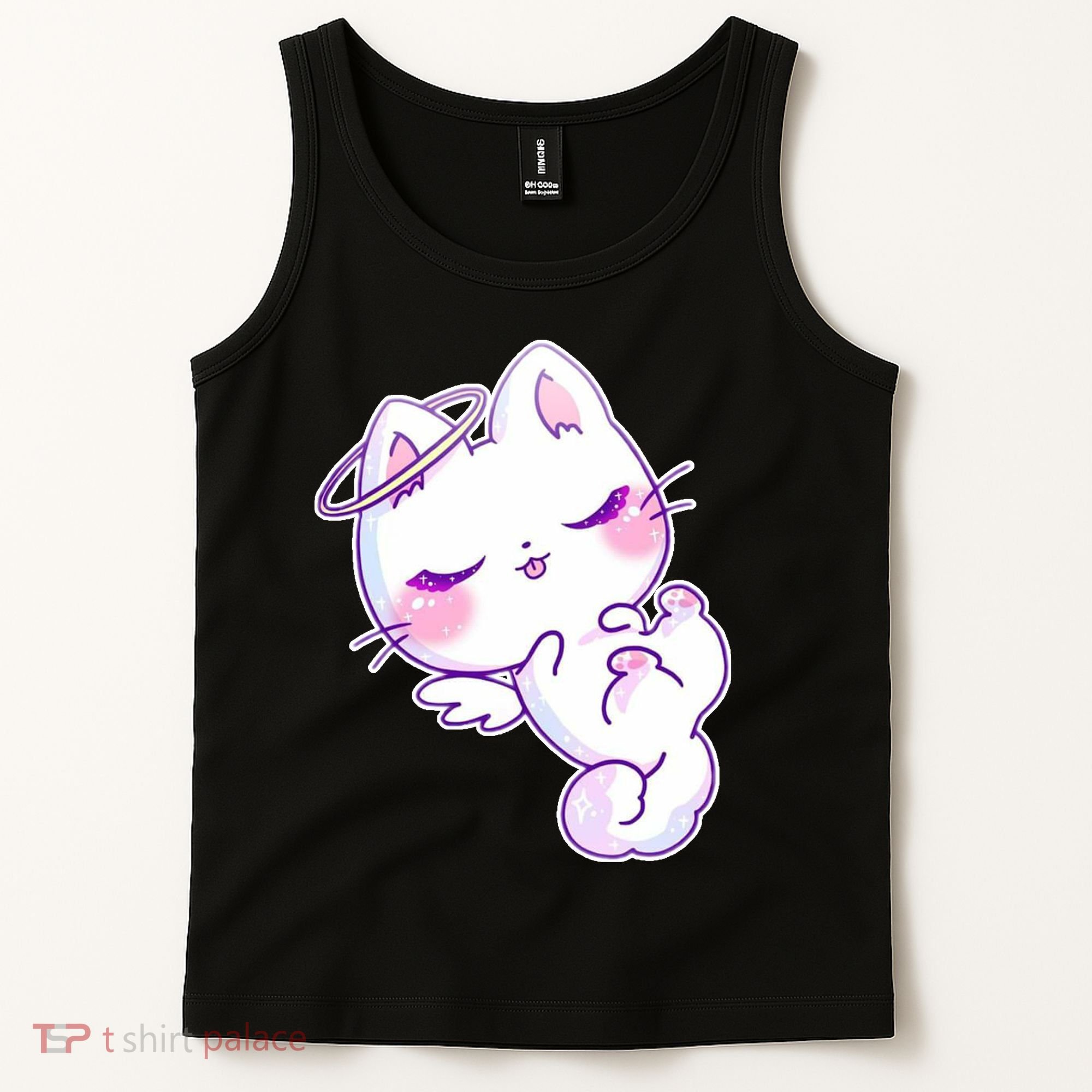 Cute Kitten Angel Tank Top