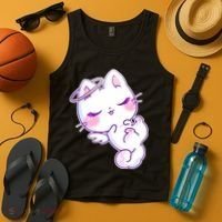 Cute Kitten Angel Tank Top thumb 4