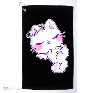 Cute Kitten Angel Golf Towel