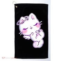 Cute Kitten Angel Golf Towel thumb 0