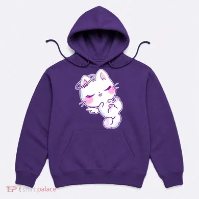 Cute Kitten Angel Hoodie