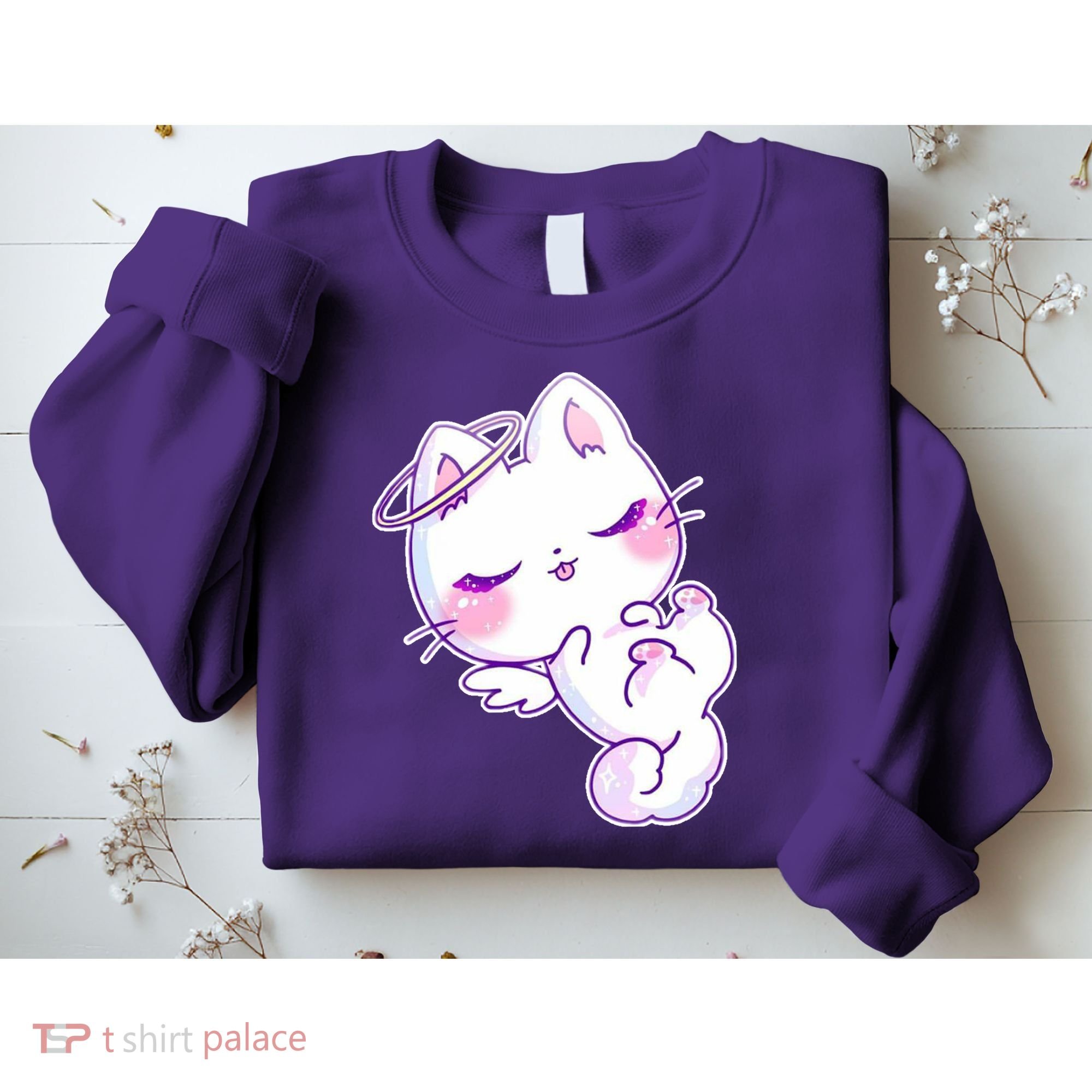 Cute Kitten Angel Sweatshirt
