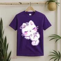 Cute Kitten Angel T-Shirt thumb 2