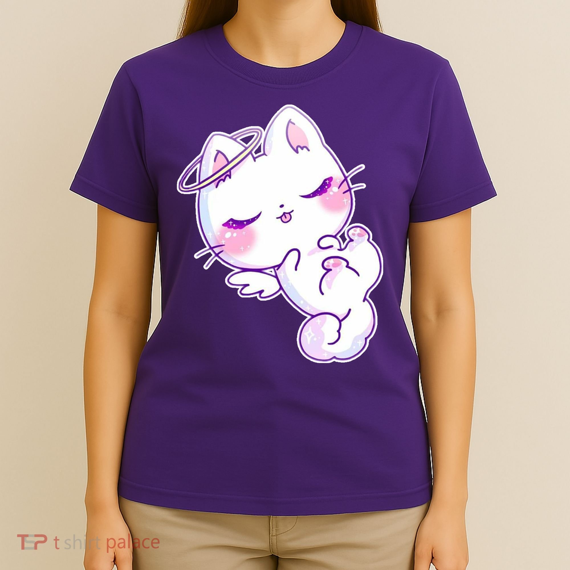 Cute Kitten Angel T-Shirt