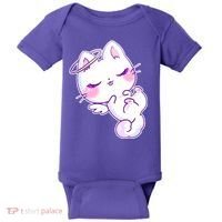 Cute Kitten Angel Baby Bodysuit thumb 0