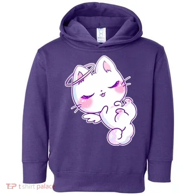 Cute Kitten Angel Toddler Hoodie