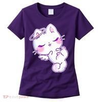Cute Kitten Angel Women's T-Shirt thumb 0