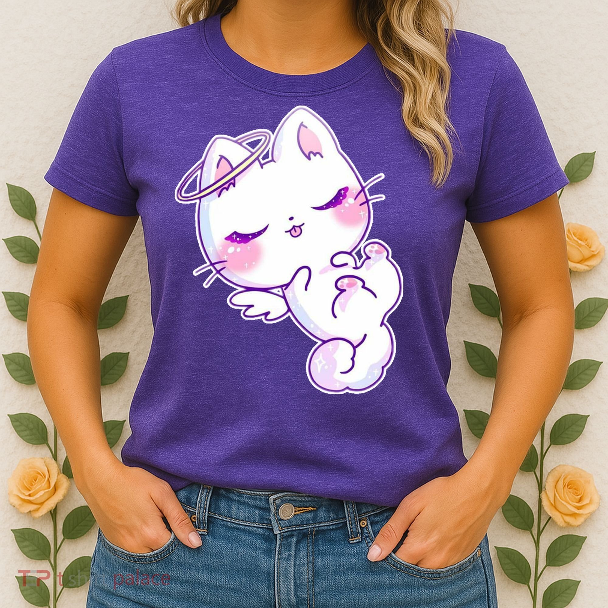 Cute Kitten Angel Women's T-Shirt
