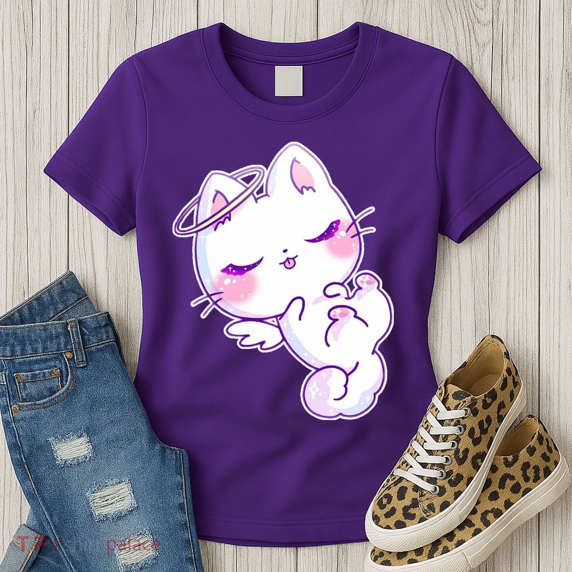 Cute Kitten Angel Women's T-Shirt