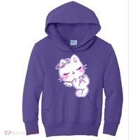 Cute Kitten Angel Kids Hoodie thumb 0