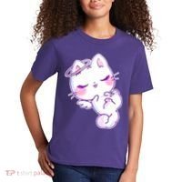 Cute Kitten Angel Kids T-Shirt thumb 2