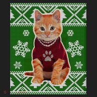 Cute Kitten Ugly Christmas Women's Sweatshirt thumb 2