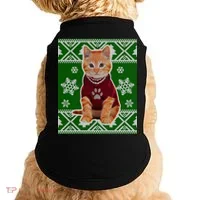 Cute Kitten Ugly Christmas Doggie Tank thumb 0