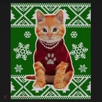 Cute Kitten Ugly Christmas Doggie Tank thumb 4