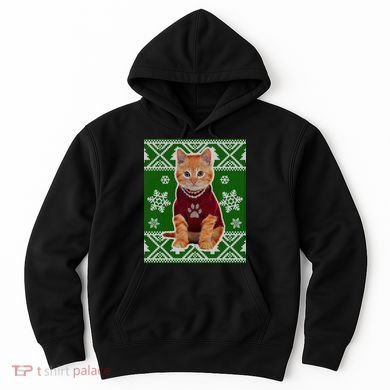 Cute Kitten Ugly Christmas Hoodie