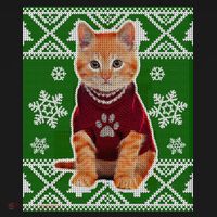 Cute Kitten Ugly Christmas Long Sleeve Shirt thumb 2