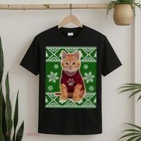 Cute Kitten Ugly Christmas T-Shirt thumb 2