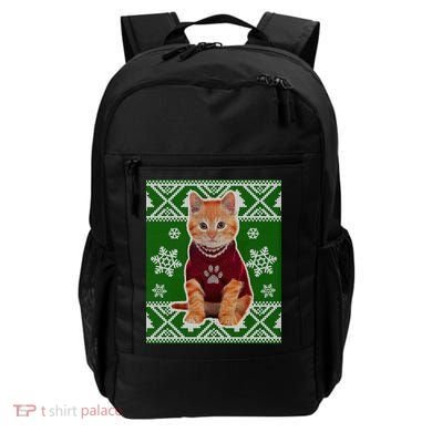 Cute Kitten Ugly Christmas Backpack