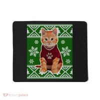 Cute Kitten Ugly Christmas Mousepad thumb 0