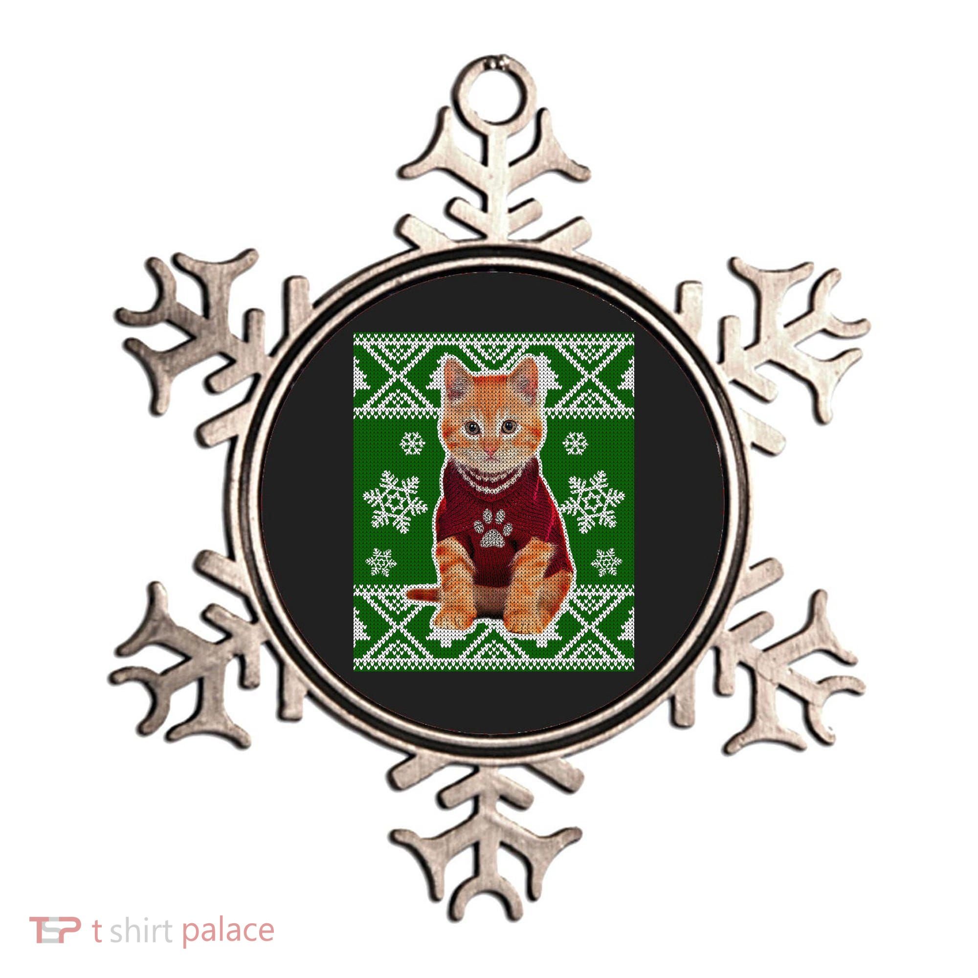Cute Kitten Ugly Christmas Ornament