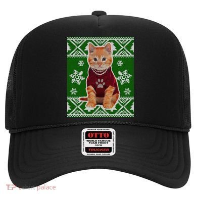 Cute Kitten Ugly Christmas Hat