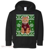 Cute Kitten Ugly Christmas Toddler Hoodie thumb 0