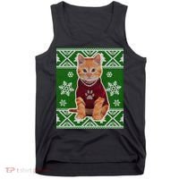Cute Kitten Ugly Christmas Tank Top thumb 0
