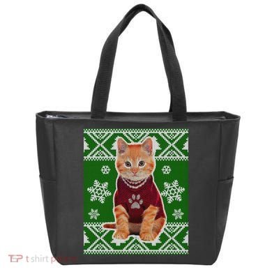 Cute Kitten Ugly Christmas Tote Bag