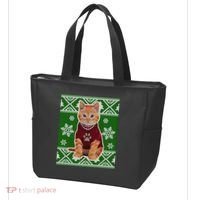 Cute Kitten Ugly Christmas Tote Bag thumb 3