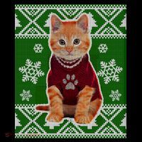 Cute Kitten Ugly Christmas Tote Bag thumb 4