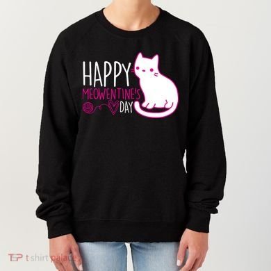 Cute Kitty Cat Valentines Day Meowtines Women's Sweatshirt