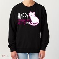 Cute Kitty Cat Valentines Day Meowtines Women's Sweatshirt thumb 0