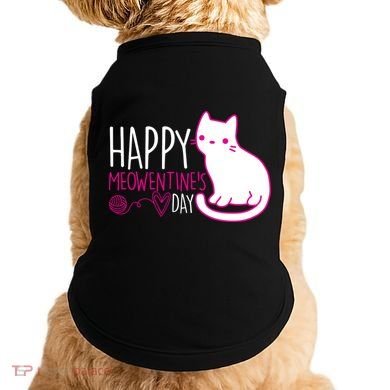 Cute Kitty Cat Valentines Day Meowtines Doggie Tank