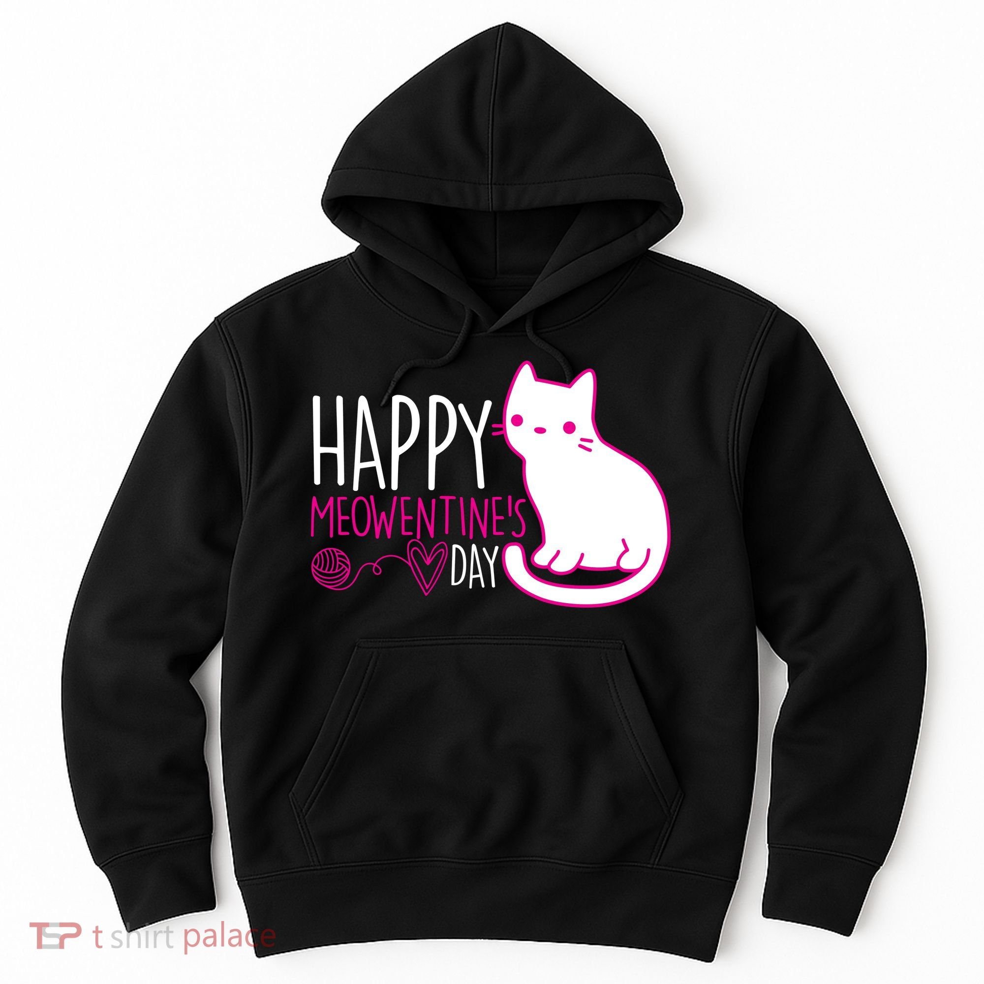 Cute Kitty Cat Valentines Day Meowtines Hoodie