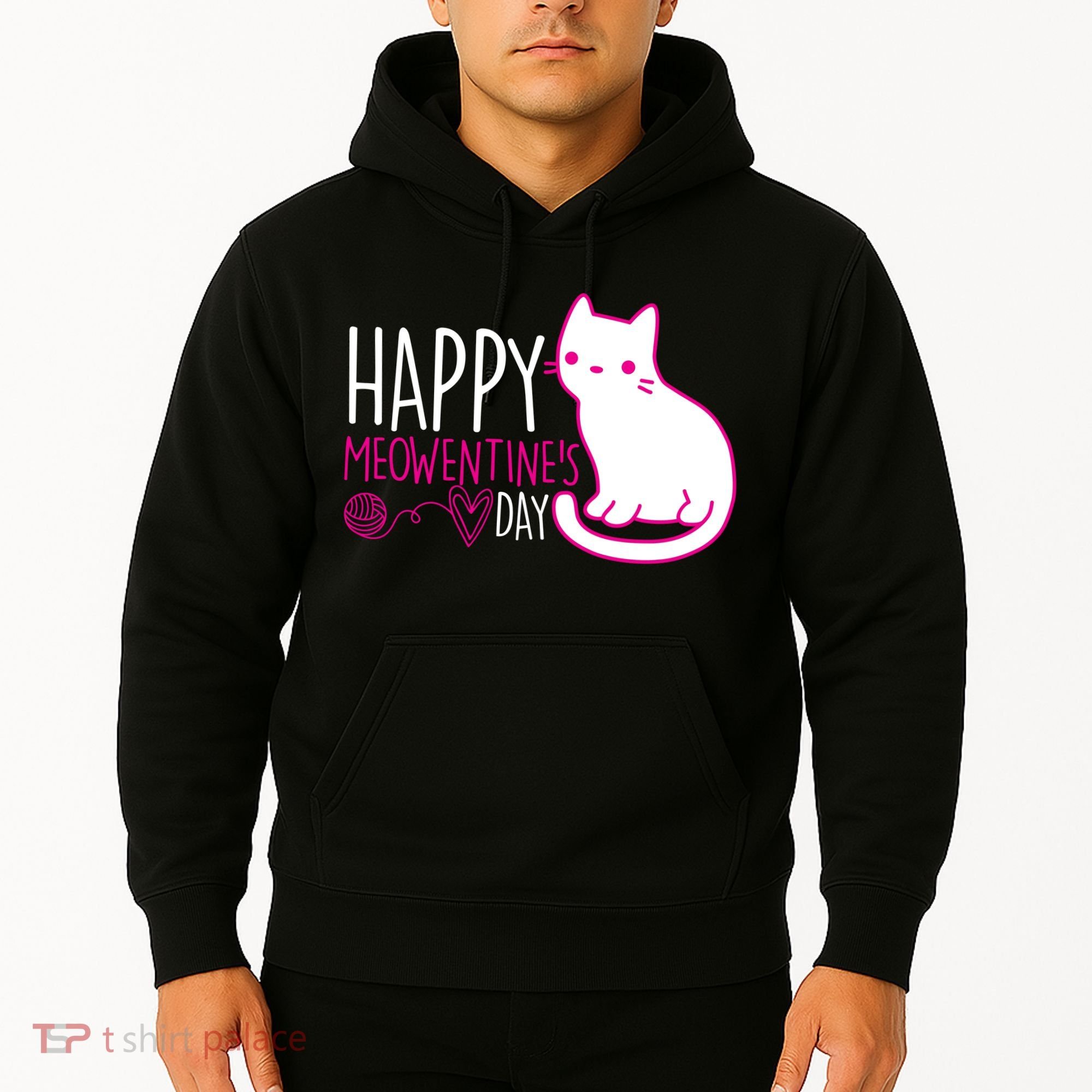Cute Kitty Cat Valentines Day Meowtines Hoodie