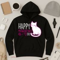Cute Kitty Cat Valentines Day Meowtines Hoodie thumb 3